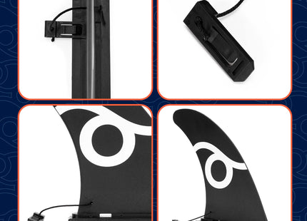 Sup Vin Universeel - Sup Fin - Inschuifbaar -Compatibiliteit - Sup Onderdeel - Fin - Vin - Zwart