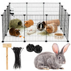 Dierenren | Puppyren | Hondenren | Opvouwbaar | Verstelbaar | 143 x 71 x 46  cm | Zwart
