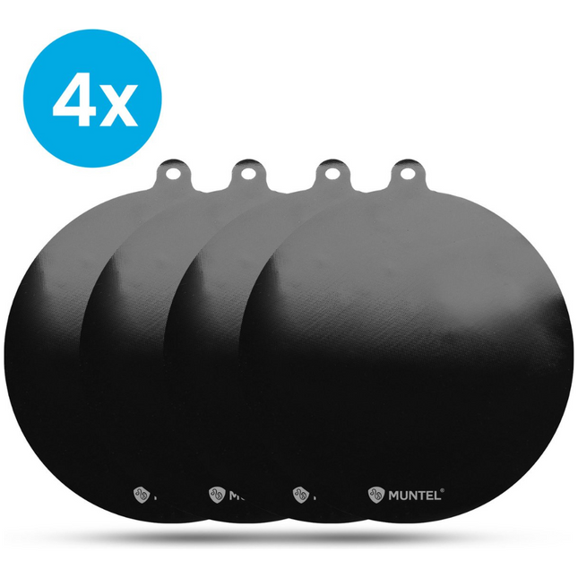 Inductie Beschermer | Pannenonderzetter | Set van 4 | 22CM | Bestendig tot 240 ºC | Siliconen | Zwart