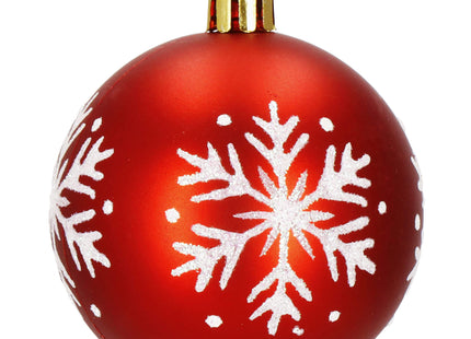 Kerstballen | 42 Stuks | 3/4/5/6 cm | Rood/Goud