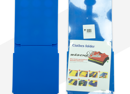 Muntel® Kleding Vouwplank - Kledingvouwer - Opvouwplank - Vouwhulp - Blauw