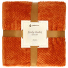 Plaid | Sprei | Deken | 240 x 200 cm | Pluche | Oranje