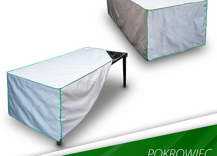Tafelhoes -Tuintafelcover - Tuinset - Buitentafels - Maat L - 150 x 90 x 75 Cm - Grijs