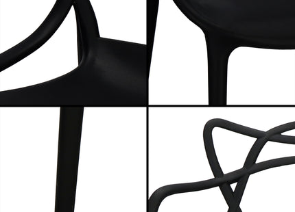 Scandinavische Stoel  - Woonkamer - Keuken - Eetkamer - Interieur - Binnenshuis - Buitenshuis - Zwart