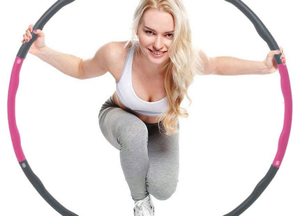 Fitness Hoelahoep | 100 cm | Roze/Grijs