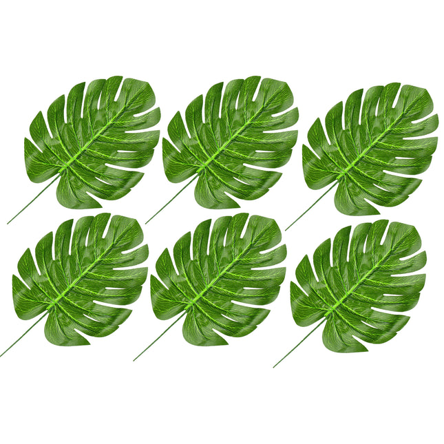 Kunstbladeren - Monstera - 6 Stuks - Groen