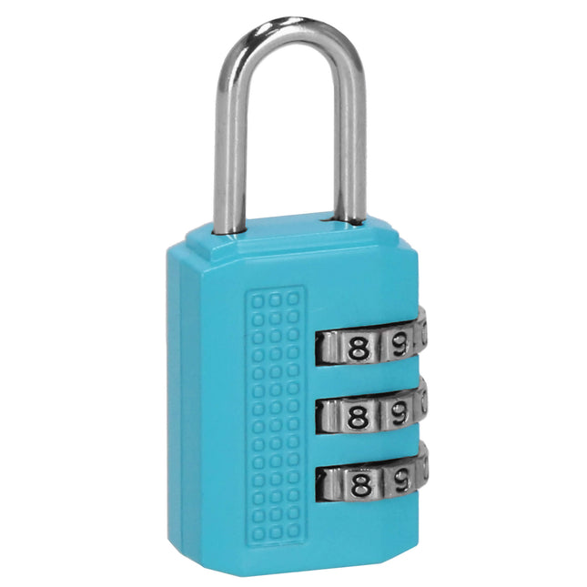 Hangslot - Slot - 3 Cijferig - Bagage - Blauw