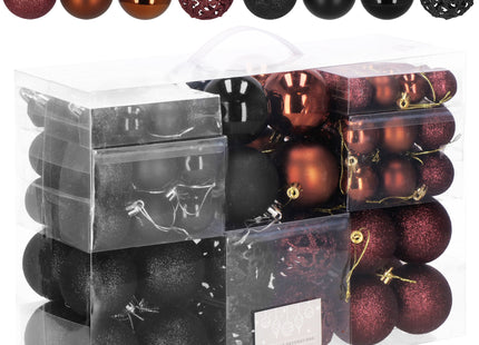 Kerstballen | 100 Stuks | Zwart/Bruin