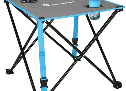 Camping Set | Kampeer Set | Campingtafel |  Campingstoel | Kampeerstoel | Op Vouwbaar | Inclusief Draagtas | Vissen | Blauw/Grijs