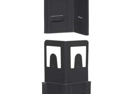 Opbergrek - Stellingkast - 675 KG - Metaal - 675 KG - Zwart - 150 x 75 x 30 cm - 2 Stuks