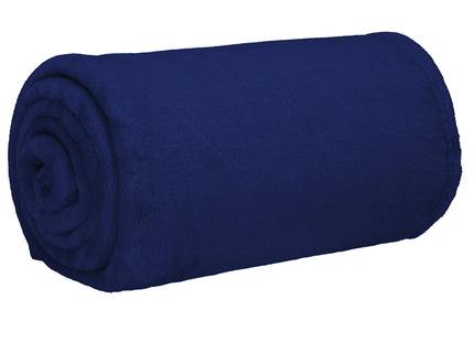 Plaid | Sprei | Deken | 150 x 200 cm | Pluche | Marineblauw
