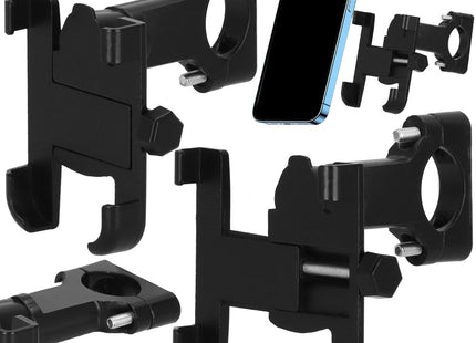 Telefoonhouder Fiets | Telefoonhouder | Fietsbevestiging 360 ° | Zwart