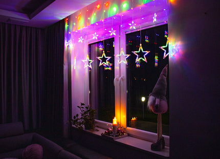 Kerstverlichting Sterrengordijn | Multicolor | 2 m | 138 Led's