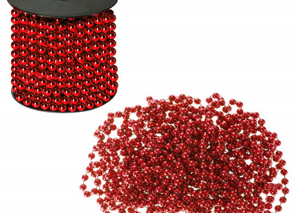 Kerstslingers | Kralenslingers | Kerstversiering | 10 m | Rood