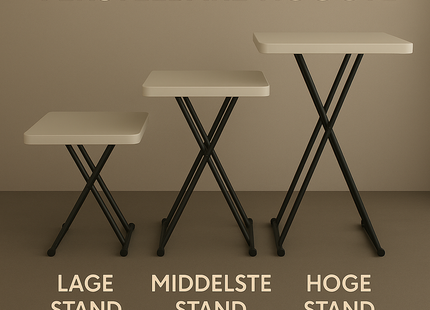 Campingtafel - Vouwtafel - 76 X 50 X 53,5 - Wit