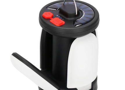 Campinglamp - Zonne - Energie - Led - Powerbank - 150 W - Wit/Zwart