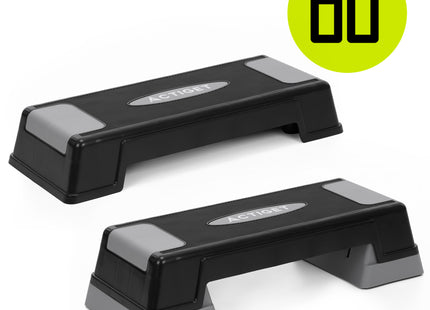 Aerobic Stepper | Verstelbaar | Zwart/Grijs | 350 KG