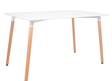 Eettafel - Scandinavische Stijl - Woonkamer - Eetkamer - Wit - Rechthoekig - 120x80x74 cm