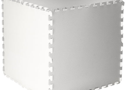 Speelmat | Speelmat Foam | Puzzelmat | 9 Puzzelstukken | 179 x 179 cm | Grijs/Wit
