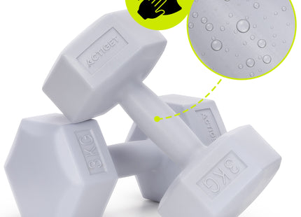 Dumbbell Set - 3 KG - Grijs - Oefengewichten