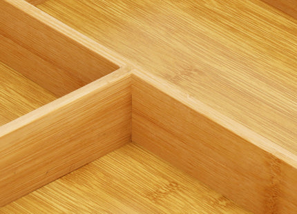 Bestekbak - Bestekhouder - Bestek Organizer - Bamboe - 40x30x5 cm