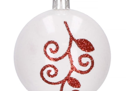 Kerstballen | 153 Stuks | Rood/Wit