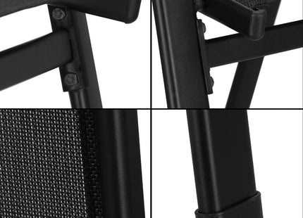 Tuinset - 2 Delig - Stoelen -  Salontafel - Metaal - Zwart