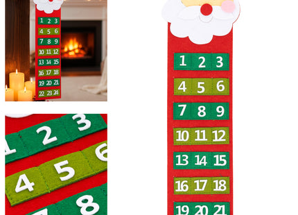 Adventskalender | 24 lades | Vilt | Kerstman