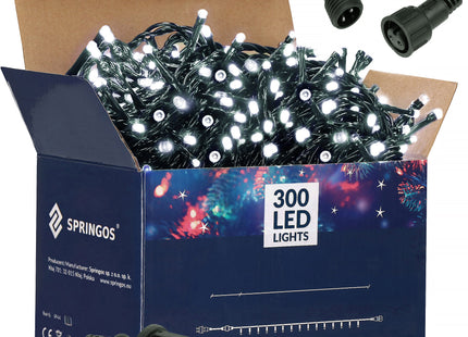 Kerstboomverlichting | Met 300 LED Lampjes | 18 M | Koud Wit