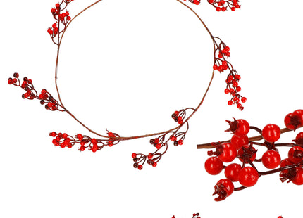 Kerstkrans | Kerst Decoratie | Lijsterbessen| 150 cm