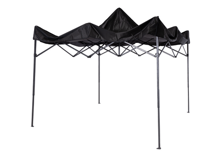 Partytent - 300x300x285cm - Hoogte Verstelbaar - PVC - Polyester - Harmonica- Frame -180-205 Doorgangshoogte