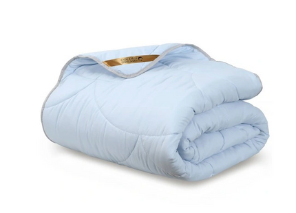 2-in-1 Dekbed - 140 x 200 cm - Blauw- Dekbed zonder overtrek - Anti Allergie & Ademend - All Year Dekbed - Zomerdekbed & Winterdekbed