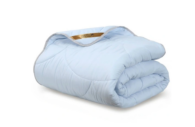 2-in-1 Dekbed - 140 x 200 cm - Blauw- Dekbed zonder overtrek - Anti Allergie & Ademend - All Year Dekbed - Zomerdekbed & Winterdekbed
