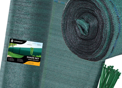 Zichtbreeknet | Rol 1,5 x 50 m | 95 % Schaduw | 185g/m2 | Groen
