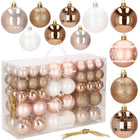 Kerstballen | 86 Stuks | Rosé/Goud/Roze/Wit