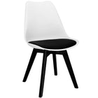 Scandinavische Stoel - Fluwelen - Metaal - Woonkamer - Keuken - Eetkamer - Interieur - Zwart - Wit