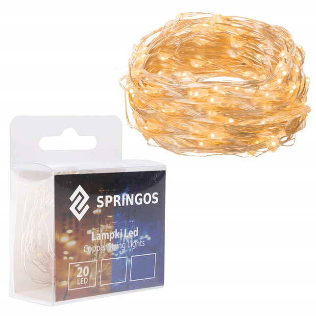 Kerstverlichting | 1.9 m | Waterdicht | Op Batterij | LED-Verlichting | Warm Wit