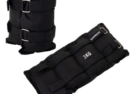 Pols- en enkelgewicht | 2 Stuks | 3 kg | Zwart