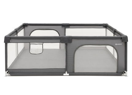 Kinderbox - Grondbox - Speelbox - Inklapbaar - Opvouwbaar - Antislip -Grijs - 200x180x66 cm