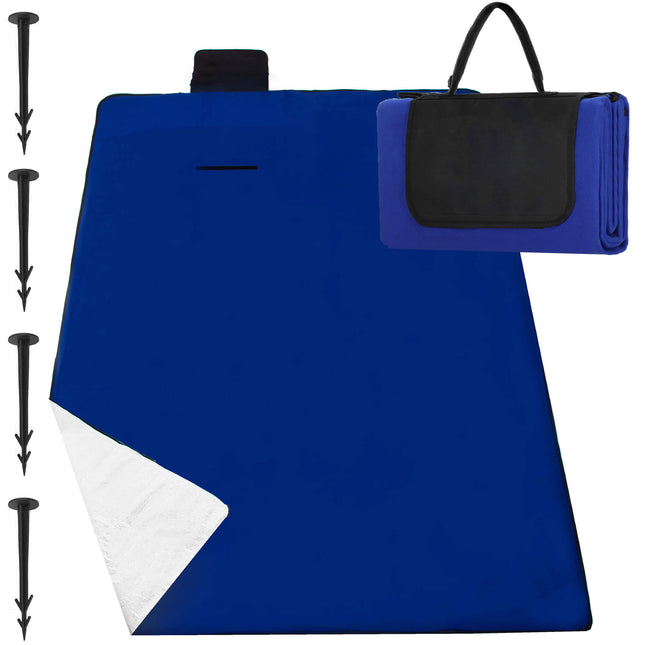 Picknickkleed | Picknickdeken | Buitenkleed | Picknick | 150 x 135 cm | Blauw