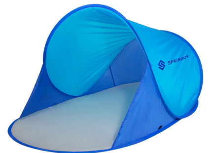 Strandtent | Pop-Up Strandtent | UV Filter | Inclusief Draagtas | 120 x 200 cm | Blauw