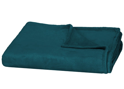 Fleece deken | 70 x 160 cm | Donker Turquoise