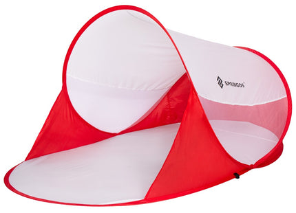 Strandtent | Pop-Up Strandtent | UV Filter | Inclusief Draagtas | 120 x 200 cm | Rood