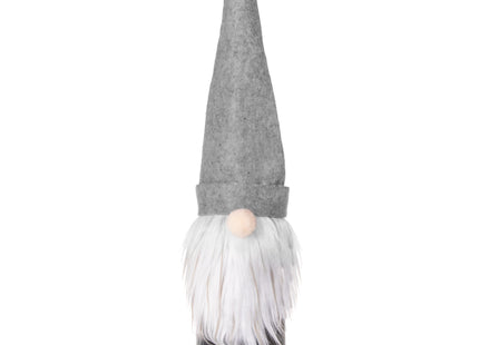 Flessenhoes - Kabouter - Hoed - Grijs - Wijn - 37 cm