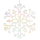 Kerstversiering | Kerstdecoratie voor binnen | Kersthanger | Sneeuwvlok | Parelglans | 15 cm