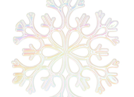 Kerstversiering | Kerstdecoratie voor binnen | Kersthanger | Sneeuwvlok | Parelglans | 15 cm