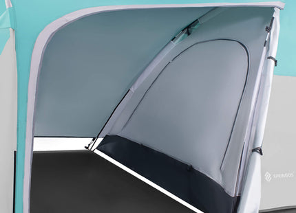 Koepeltent | Kampeertent | Tent | Waterdicht | 3 Persoons | Grijs / Zwart / Zee | 310 x 175 x 130 cm