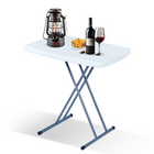 Campingtafel - Vouwtafel - 76 X 50 X 53,5 - Wit