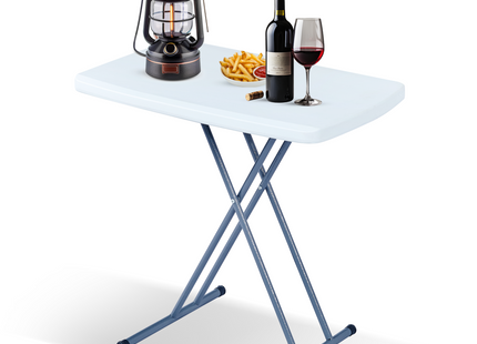 Campingtafel - Vouwtafel - 76 X 50 X 53,5 - Wit