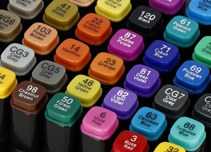 Twinmarkers | Alcohol Markers | Stiften Voor Volwassenen | 48 Stuks | Multicolor